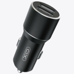 XO Φορτιστής Αυτοκινήτου Μαύρος με Δύο Θύρες USB