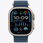 Apple Watch Ultra 2 Ocean Band Titanium 49mm Αδιάβροχο με eSIM και Παλμογράφο (Blue Ocean Band)